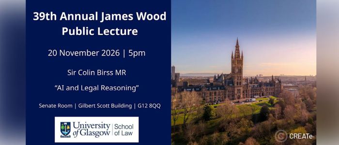 Image for 39th Annual James Wood Lecture - Sir Colin Birss - AI and Legal Reasoning